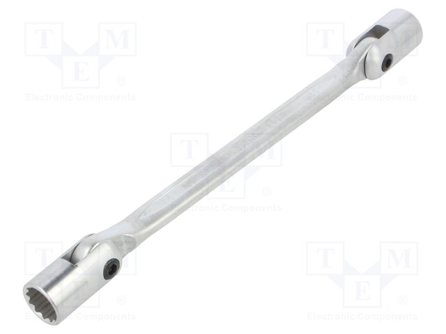 Wrench; socket spanner,with joint; 14mm,15mm; L: 240mm