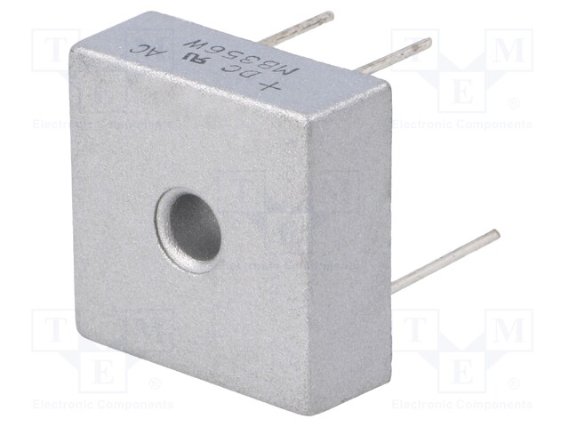 Single-phase bridge rectifier; Urmax: 600V; If: 35A; Ifsm: 400A