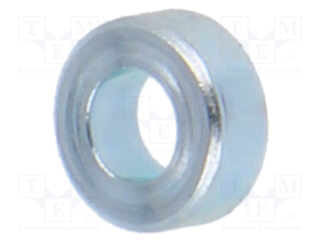 Spacer sleeve; 2.6mm; cylindrical; steel; zinc; Out.diam: 2mm