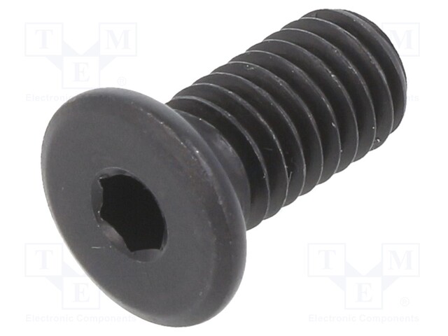 Screw; M6x12; Head: cheese head; imbus; steel; black finish