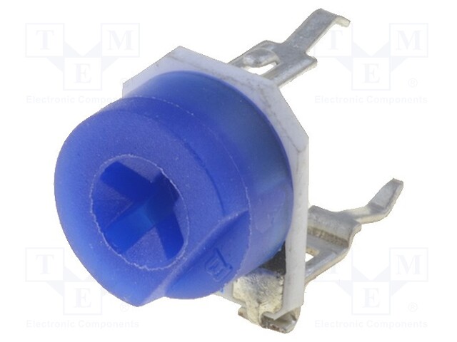 Potentiometer: mounting; single turn,horizontal; 100Ω; 200mW