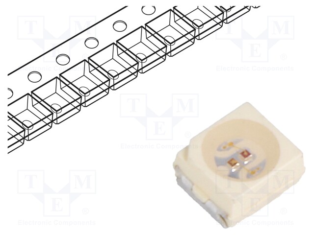 LED; SMD; 3528,PLCC3; red,green; 3.5x2.8x1.75mm; 120°; 2÷3/2.2÷3V