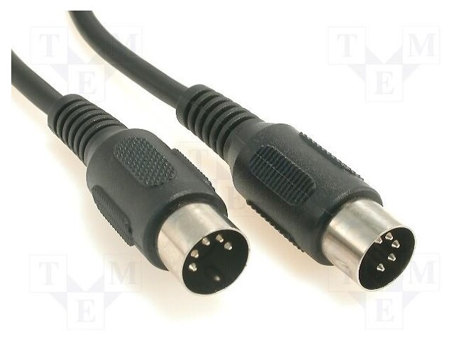 Cable; DIN 5pin plug,both sides; 1.2m