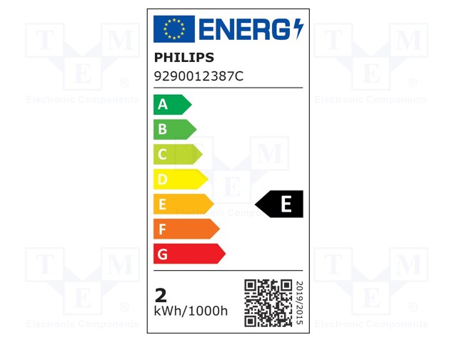 LED lamp; warm white; E27; 230VAC; 250lm; 2W; 2700K; CRImin: 80