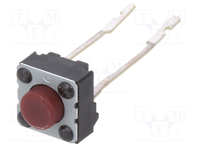 Microswitch TACT; SPST; Pos: 2; 0.02A/15VDC; 5mm; OFF-(ON); round