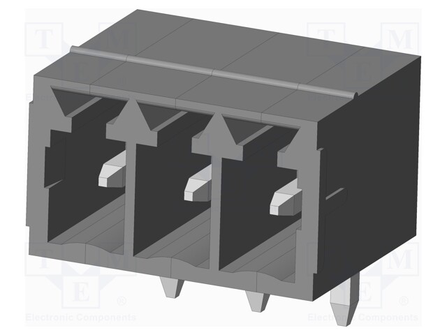 Connector: pluggable terminal block; socket; male; on PCBs