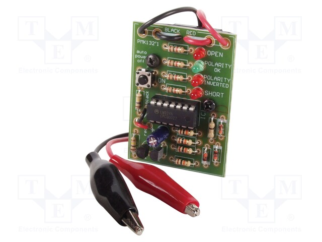 Cable polarity checker; Features: automatic turn-off