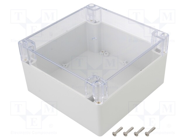 Enclosure: multipurpose; X: 160mm; Y: 160mm; Z: 90mm; polycarbonate