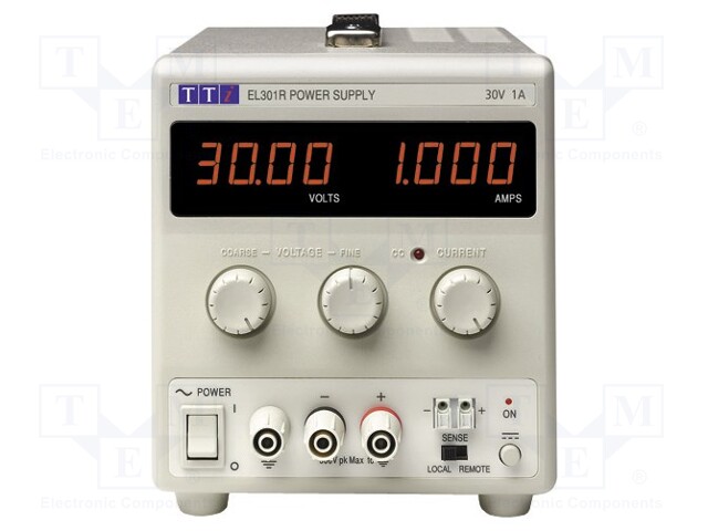 Power supply: laboratory; Channels: 1; 0÷30VDC; 0÷1A; Plug: EU,UK