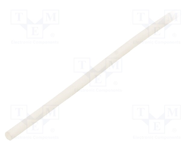 Insulating tube; Mat: silicone; white; Øint: 1.5mm