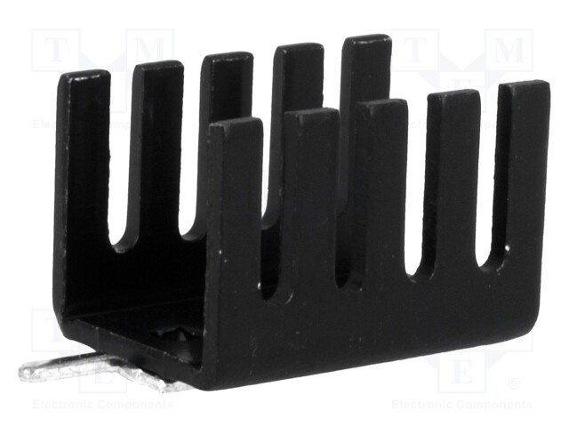 Heatsink: moulded; U; TO202,TO220; black; L: 19.05mm; W: 13.21mm