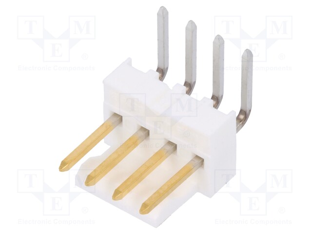 Socket; wire-board; male; KK 254; 2.54mm; PIN: 4; THT; 4A; Layout: 1x4