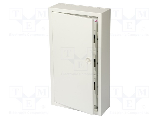 Enclosure: for modular components; IP30; light grey; steel; IK08