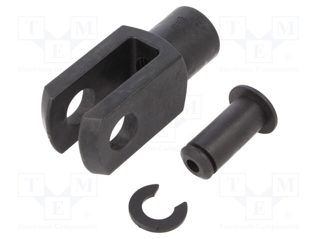 Fork joint; Øhole: 12mm; Thread: M12; Mat: igumid G; Pitch: 1,75