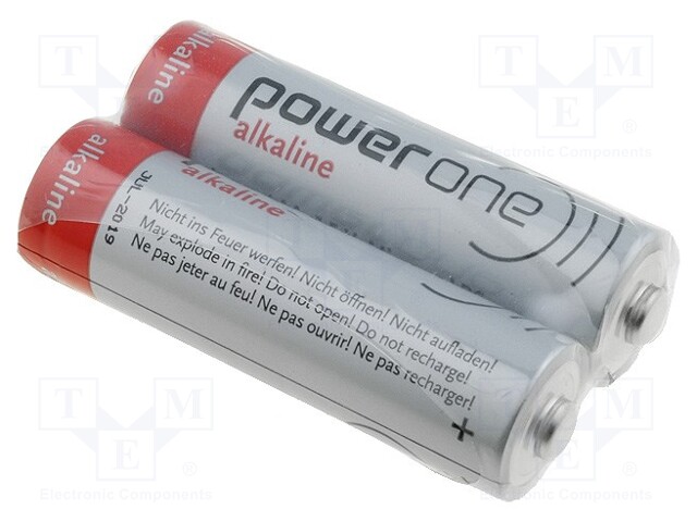 Battery: alkaline; 1.5V; AA; Power One; Batt.no: 2; Ø14.5x50.5mm