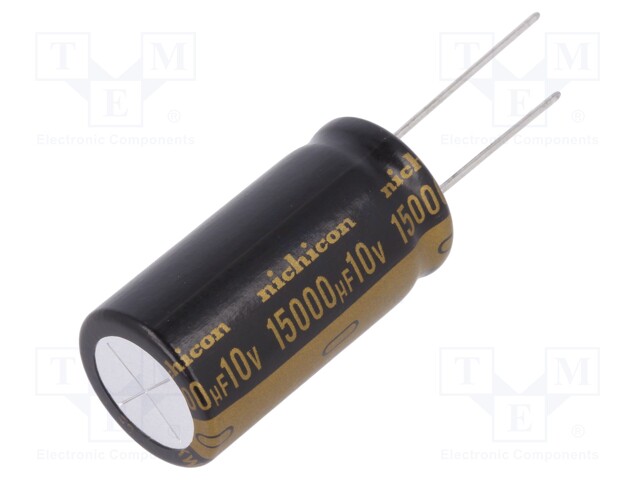 Capacitor: electrolytic; THT; 15000uF; 10VDC; Ø18x35.5mm; ±20%