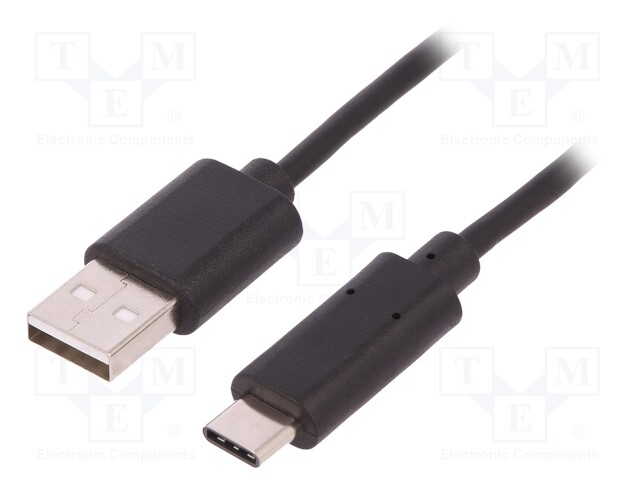 Cable; USB 2.0,USB 3.1; USB A plug,USB C plug; 1.8m