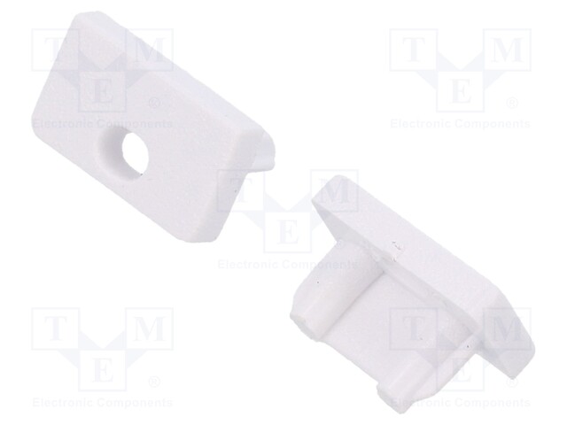 Cap for LED profiles; white; ABS; Pcs: 20; SLIM8