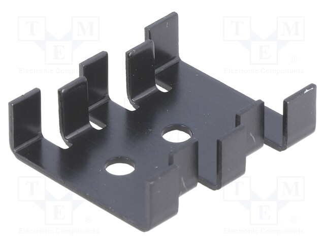 Heatsink: moulded; SOT32,TO220; black; L: 30mm; W: 25.4mm; H: 8mm