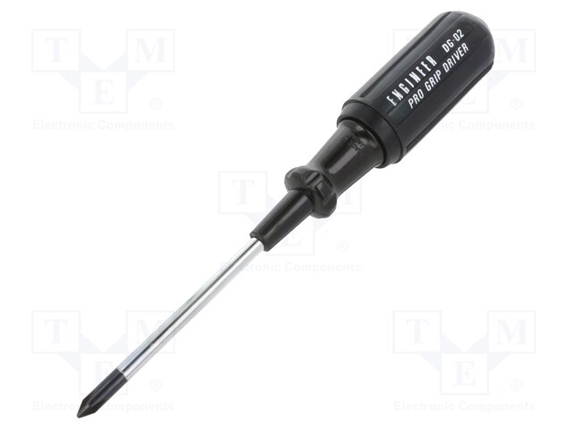 Screwdriver; Phillips; PH1; Blade length: 80mm; Overall len: 200mm