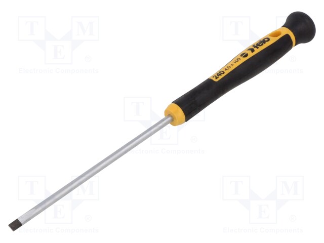 Screwdriver; slot; precision; 4,0x0,8mm; 100mm