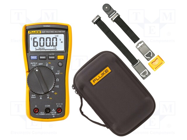 Digital multimeter; LCD; 3,75 digit (6000); True RMS AC