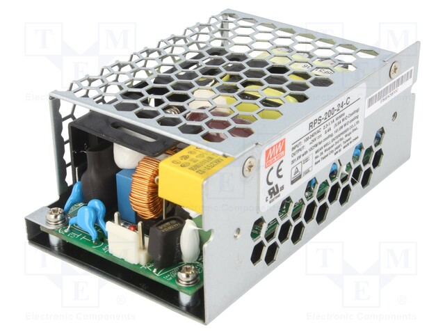 Power supply: switched-mode; 200W; 113÷370VDC; 80÷264VAC; OUT: 1