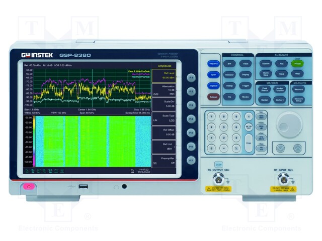 Spectrum analyzer; In.imp: 50Ω; 9kHz÷3.8GHz; LAN,USB; GSP-8380E1