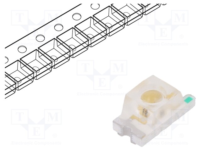 LED; SMD; 1206; orange; 350÷600mcd; 3x1.5x1.4mm; 70°; 2.1÷2.5V; 20mA