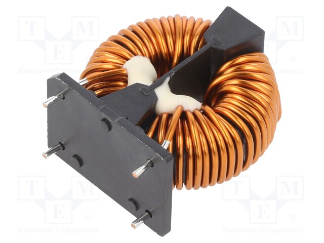 Inductor: wire with current compensation; THT; 7.4mH; 14.2mΩ