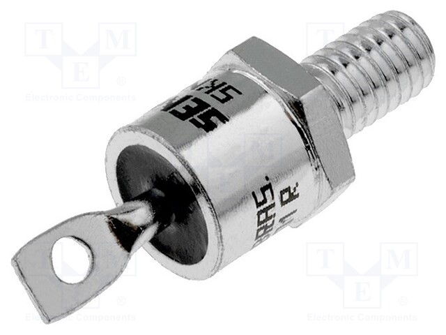 Diode: stud rectifying; 1.2kV; 1.55V; 25A; anode stud; DO203AA,E8
