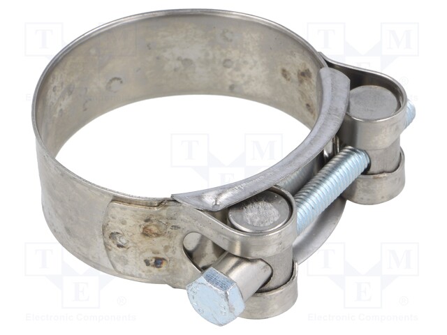 T-bolt clamp; W: 22mm; Clamping: 48÷51mm; chrome steel AISI 430