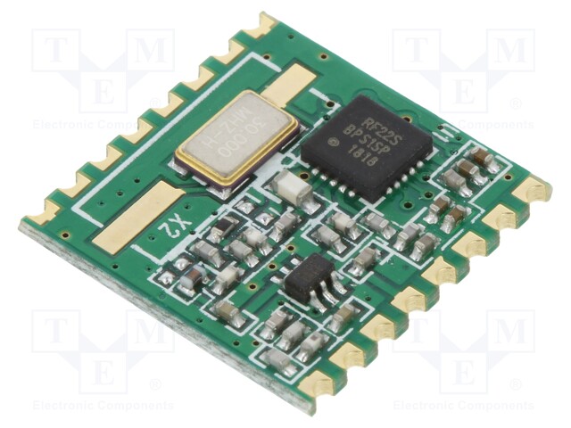 Module: RF; FM transceiver; FSK; 915MHz; SPI; -121dBm; 1.8÷3.6VDC