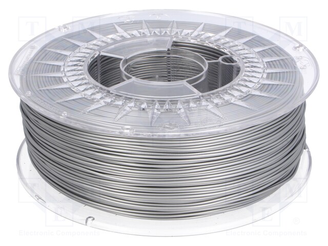 Filament: PLA; 1.75mm; silver; 195°C; 1kg