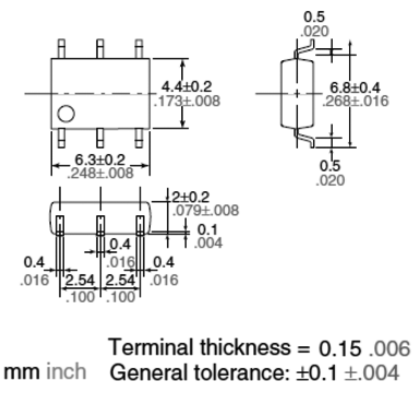 Relay: solid state; Icntrl max: 3mA; 500mA; max.60VAC; max.60VDC