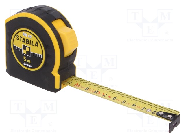 Measuring tape; L: 5m; Width: 19mm; Class: II