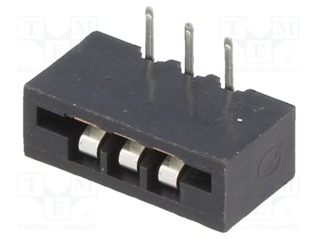 Connector: FFC (FPC); angled 90°; PIN: 3; NON-ZIF; THT; tinned; 20mΩ