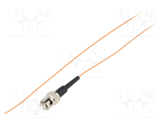 Optic fiber pigtail; OM2; ST/UPC; 3m; LSZH; orange; Wire dia: 0.9mm