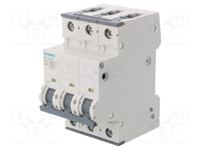 Circuit Breaker, MCB, 5SY6, 3P, 6 kA, 400 V, 40 A