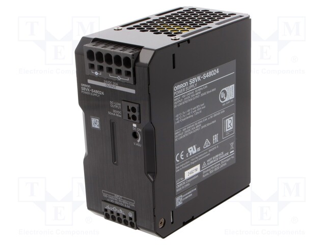 Power supply: switched-mode; 480W; 24VDC; 20A; 85÷264VAC; OUT: 1