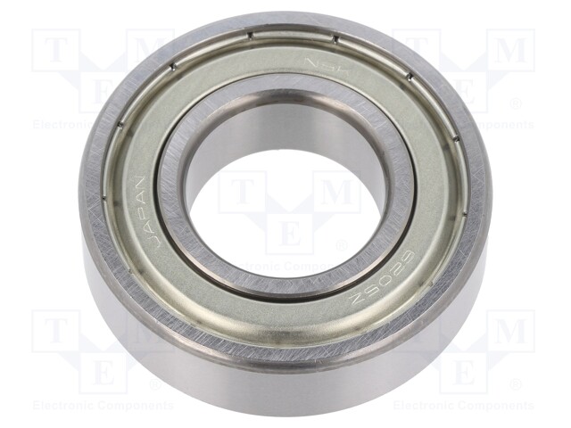 Bearing: ball; Øint: 25mm; Øout: 52mm; W: 15mm; bearing steel