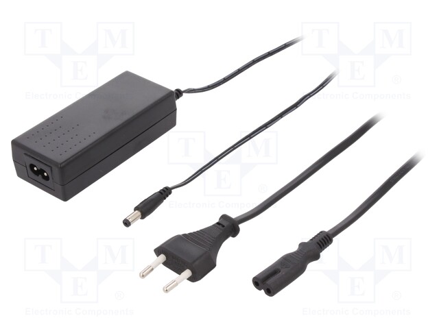 Power supply: switched-mode; 24VDC; 1.5A; Out: 5,5/2,1; 36W; 0÷40°C