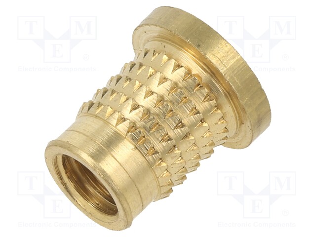 Threaded insert; brass; M8; BN: 37898; L: 13.8mm; MULTISERT®