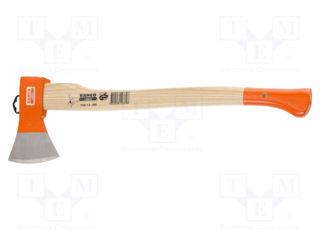 Axe; carbon steel; 600mm; 1.33kg; ashwood