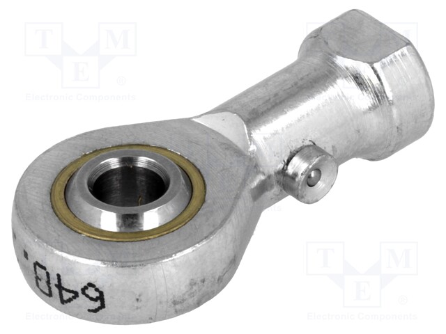 Ball joint; 6mm; Thread: M6; Mat: steel; Pitch: 1,0; Plating: zinc