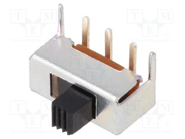 Switch: slide; Pos: 2; 0.2A/30VDC; ON-ON; Mounting: PCB,THT; 30mΩ