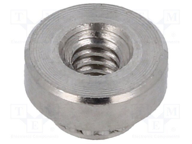 Screwed spacer sleeve; 1.65mm; cylindrical; stainless steel