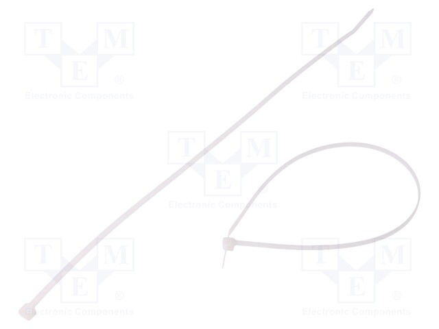 Cable tie; L: 300mm; W: 3.6mm; polyamide; 178N; natural; -40÷85°C