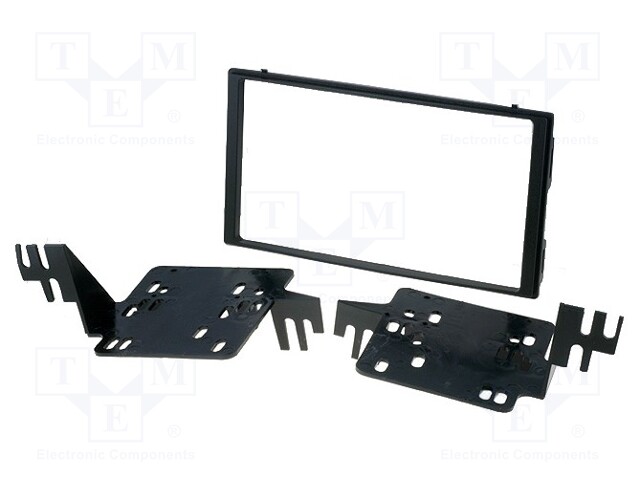 Radio mounting frame; Hyundai,Kia; 2 DIN; black