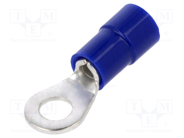 Ring terminal; M4; Ø: 4.3mm; 1.5÷2.5mm2; crimped; for cable; tinned